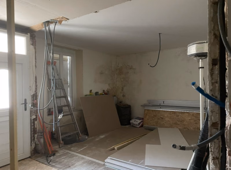 Séjour en chantier avant rénovation